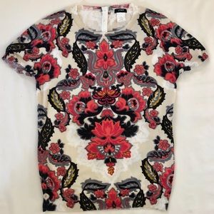 J. Crew | Damask Print Crew Neck Sweater NWOT